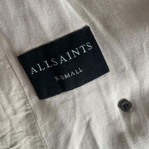 ALLSAINTS Lia Mac Trench Coat in blush pink size XS - Picture 8 of 9